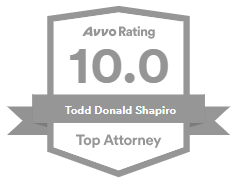Avvo Rating | 10.0 | Todd Donald Shapiro | Top Attorney